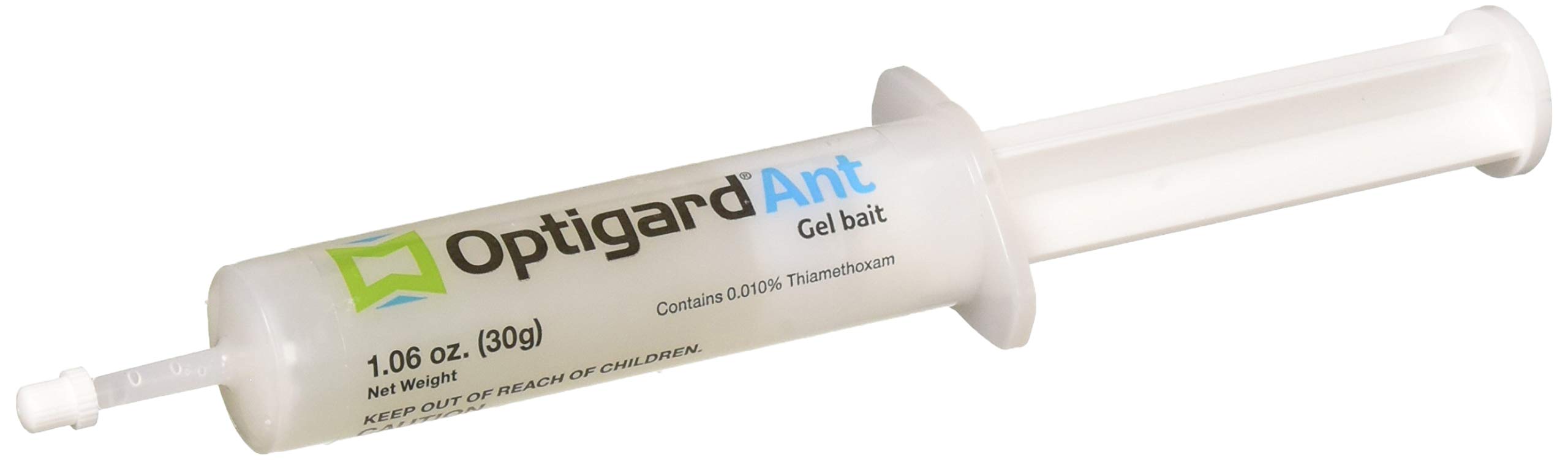 Syngenta Optigard gel texture in syringe showing clear, attractant formulation