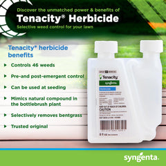 Syngenta Tenacity detalle de etiqueta con instrucciones claras y seguridad