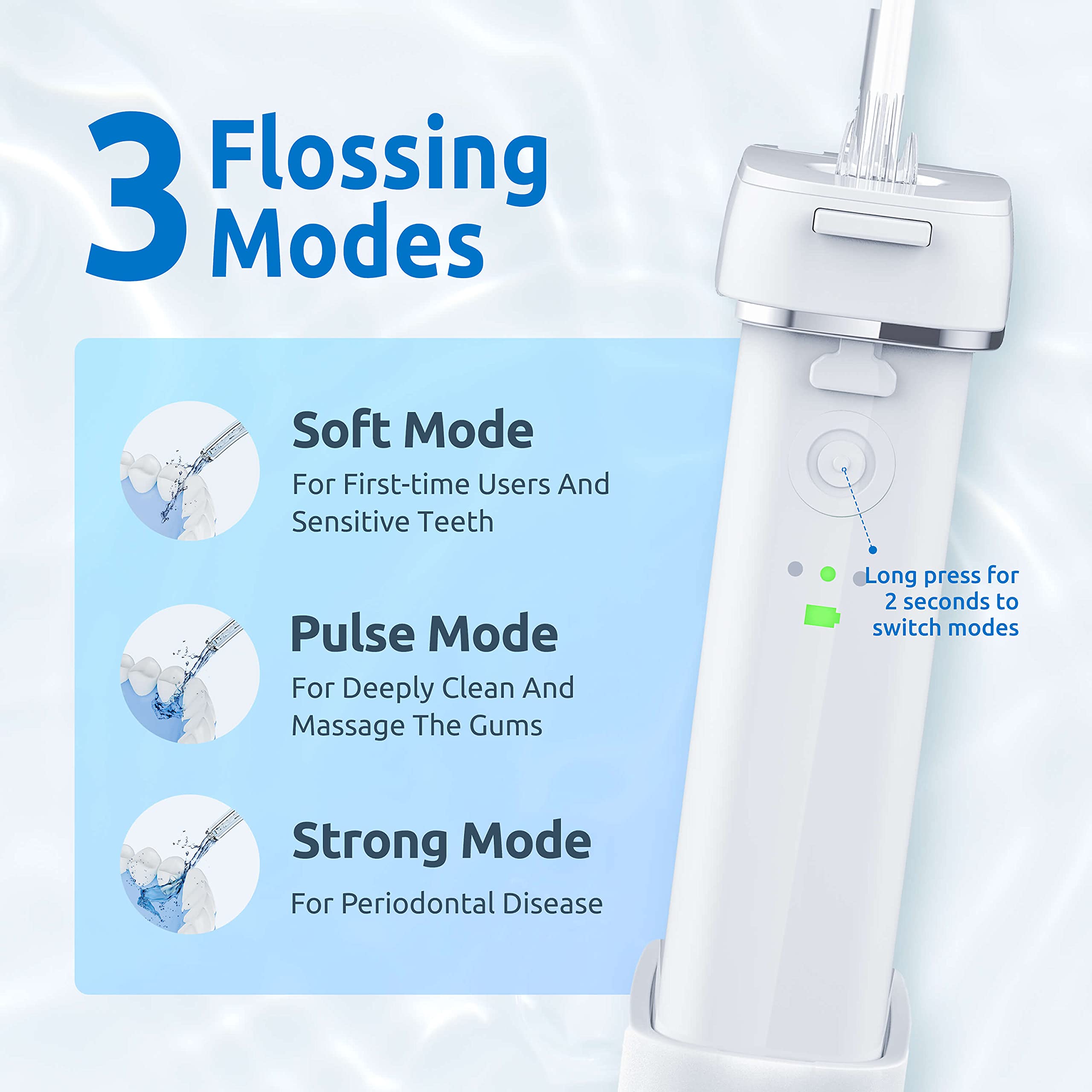 SYNHOPE boquilla de repuesto en primer plano para limpieza precisa interdental