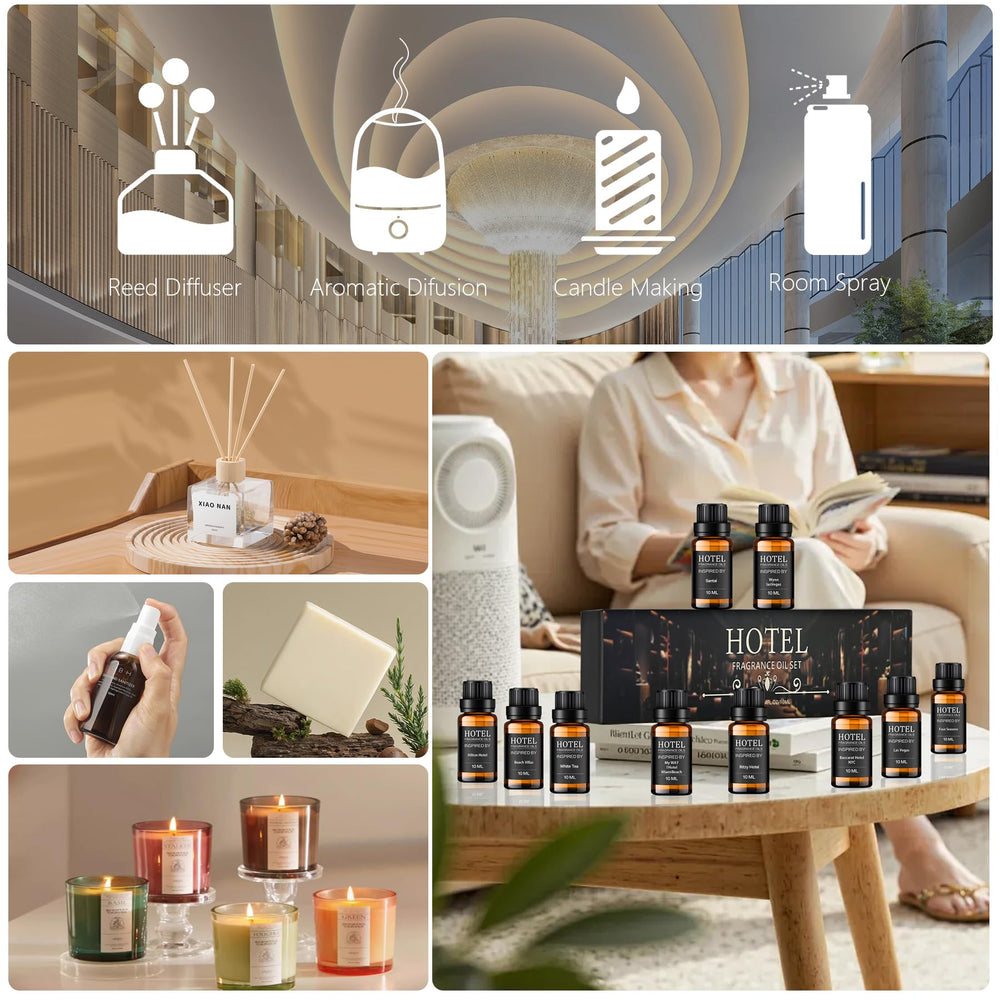 SYOEIO etiquetas con nombres de hotel-scents, fácil identificación y uso