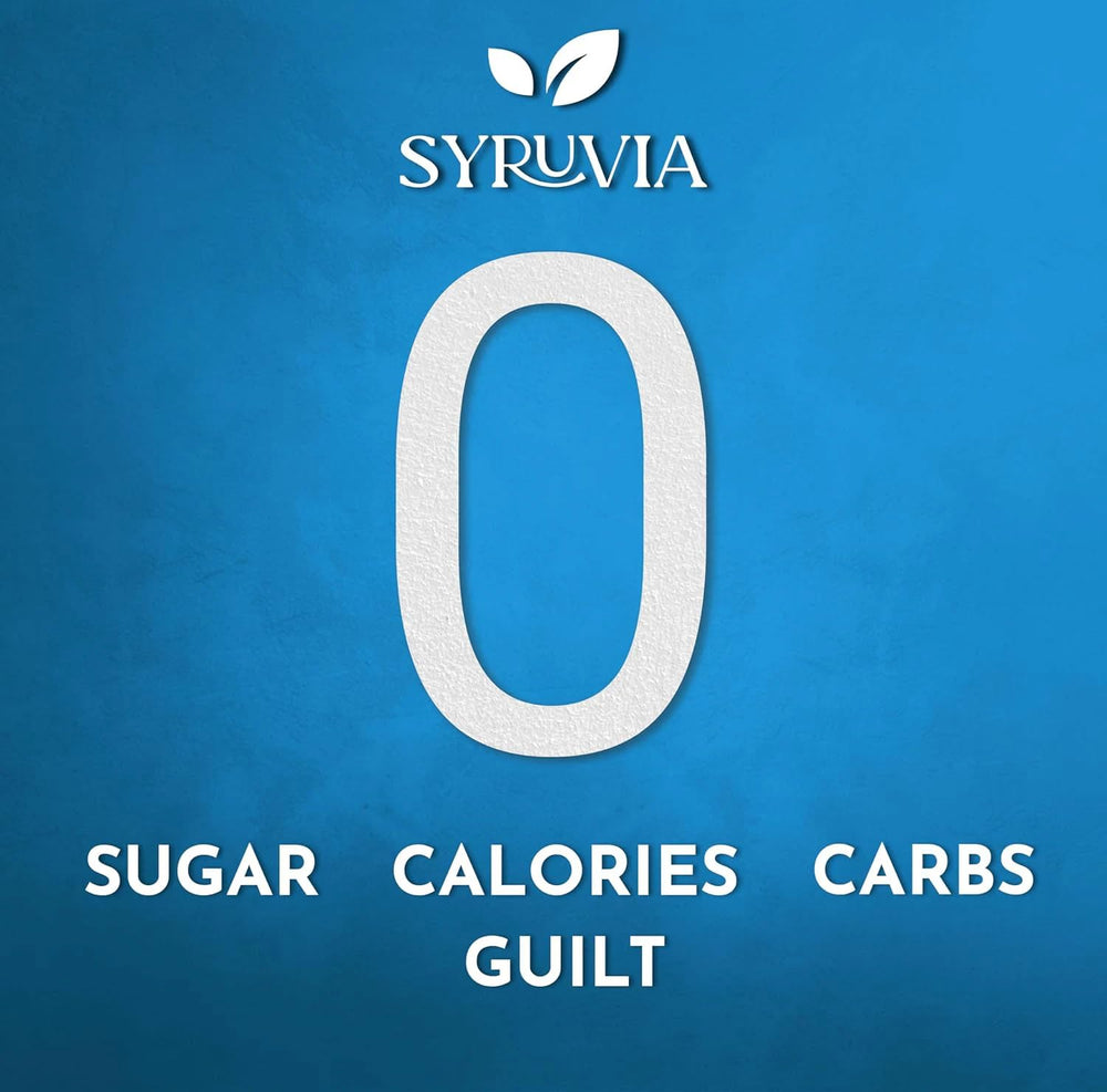 Syruvia sirope vertido sobre postre para agregar aroma frutal