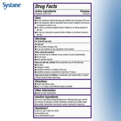Comparación de tamaño del vial Systane Complete en mano para llevar fácilmente