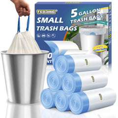 T.FORING paquete frontal mostrando 6 rollos y 120 bolsas, almacenamiento conveniente