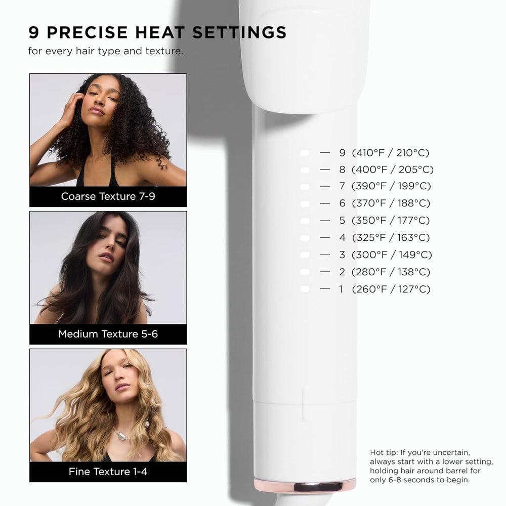T3 panel de controles con nueve ajustes de temperatura para personalizar calor