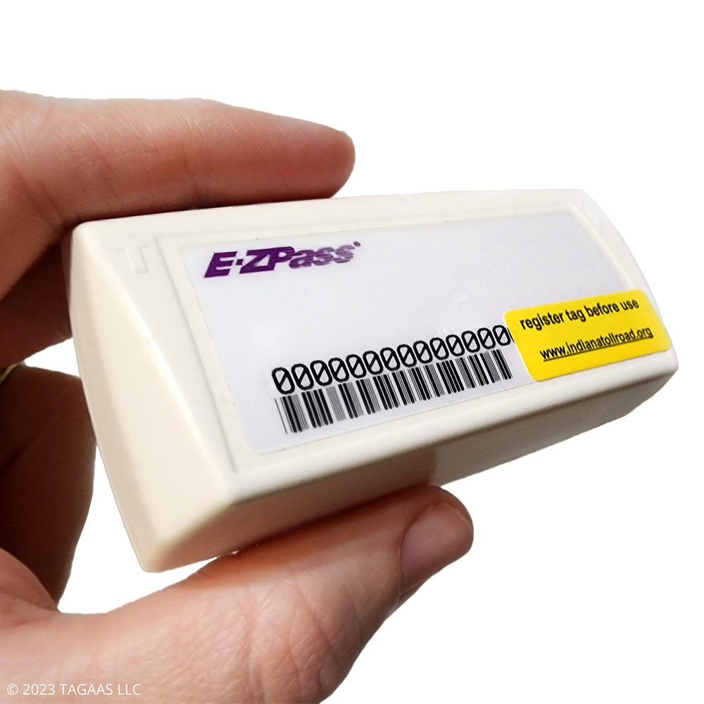 TAGAAS transpondedor E‑ZPass ITRCC vista frontal, rapididad en peajes