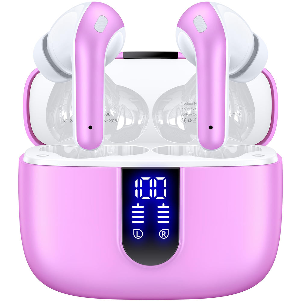 TAGRY X08 mostrando control táctil en auricular para gestionar música y llamadas
