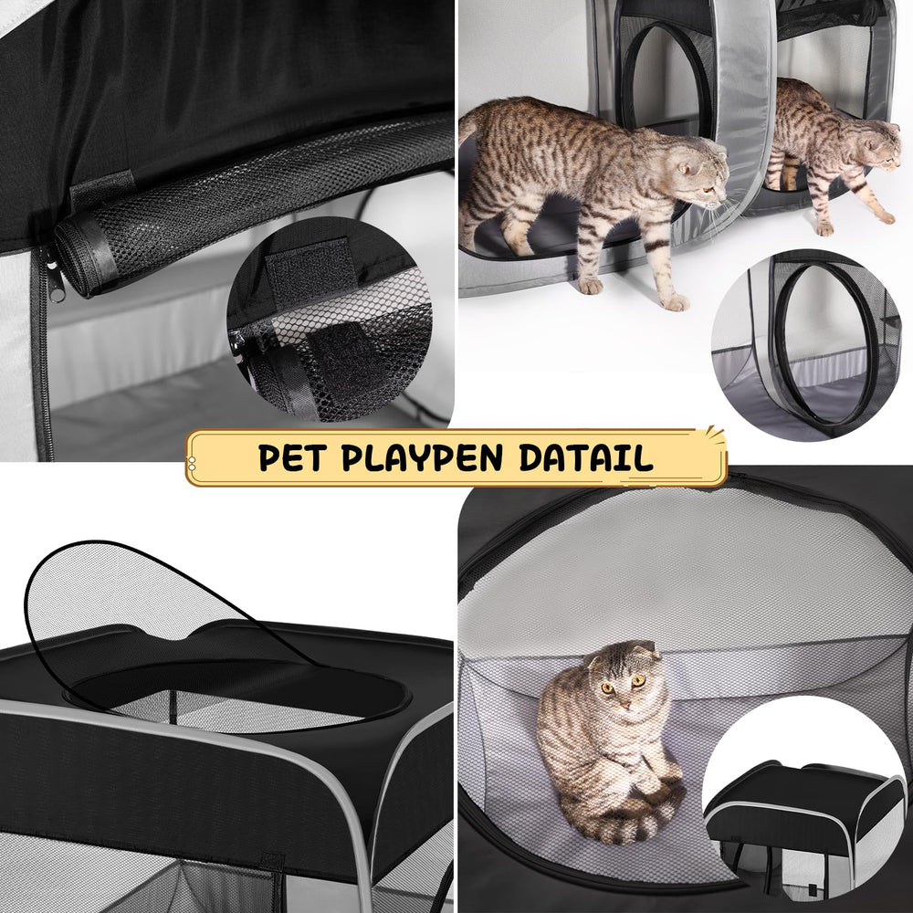 TailTastic parque plegado en bolsa, transporte y almacenamiento fácil