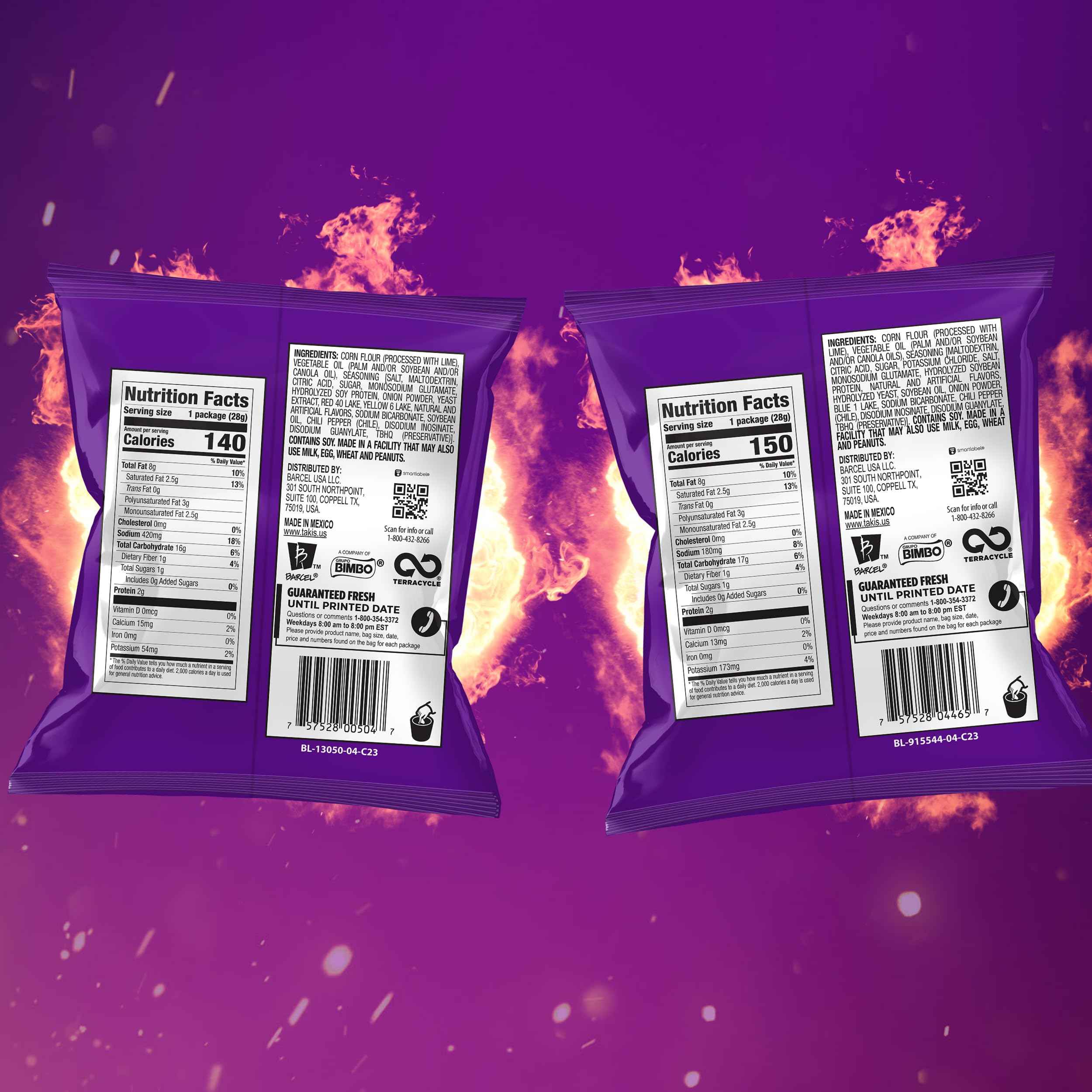 Takis en mano para comparar escala y porción práctica