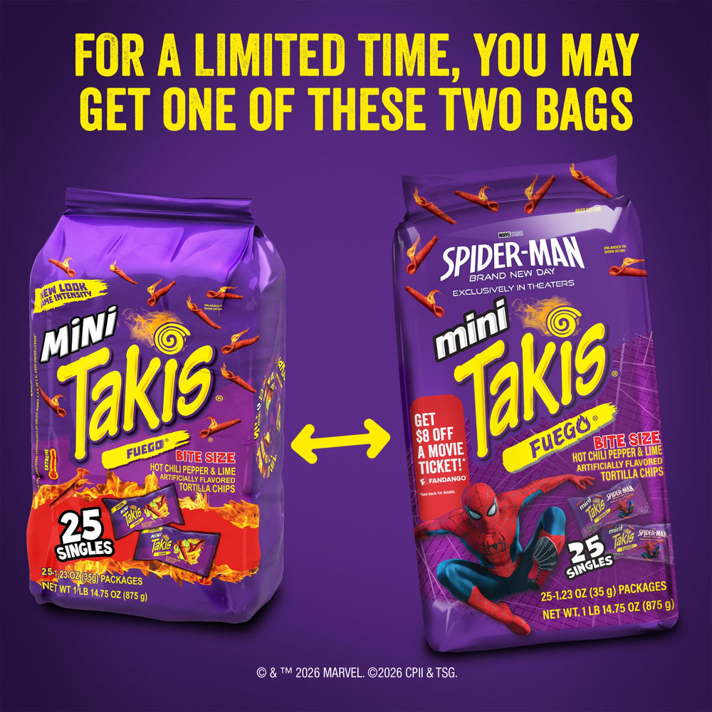 Takis mini primer plano de textura enrollada que intensifica sabor