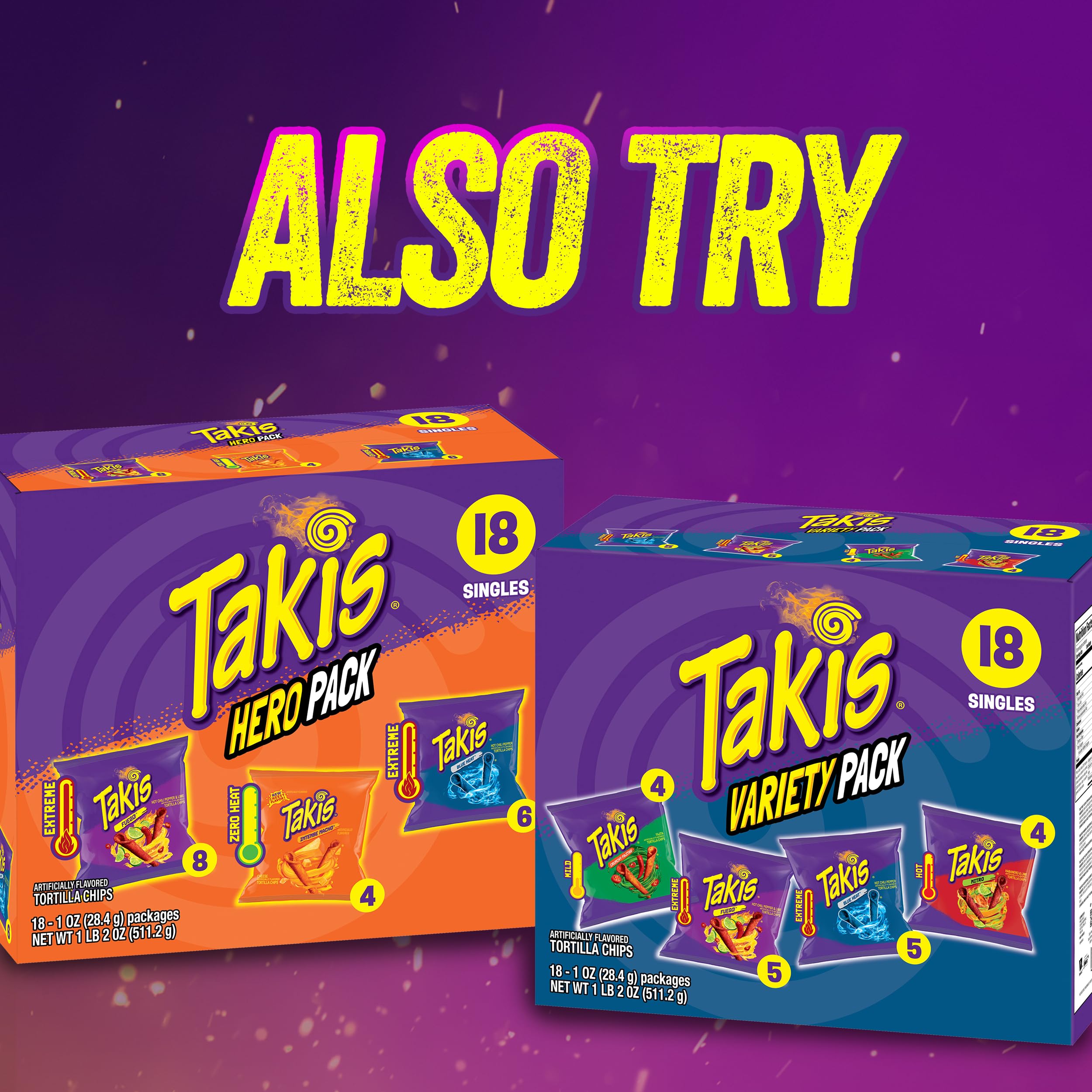 Takis mini caja multipack abierta lista para reabastecer estantería