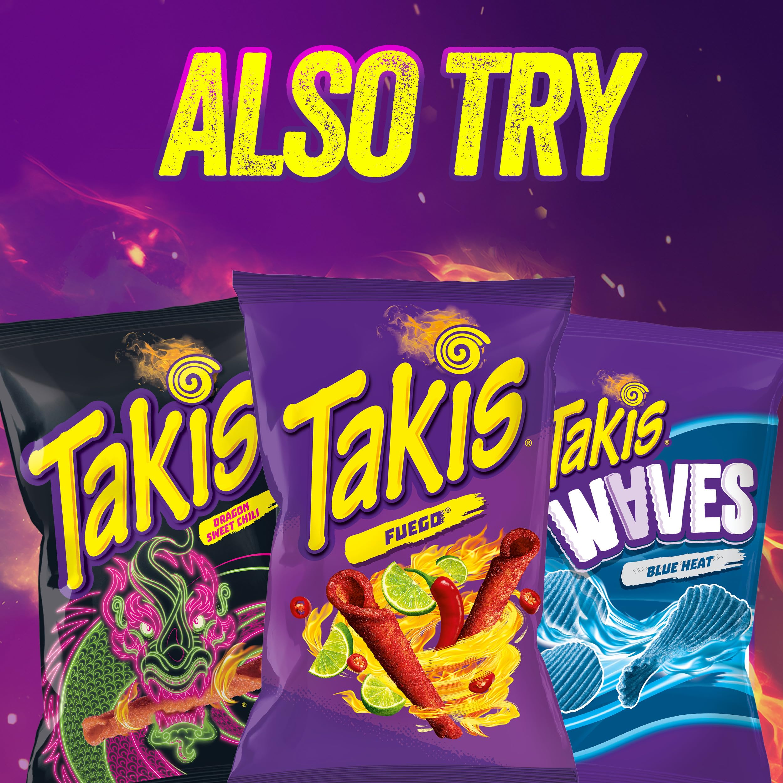 Takis bolsa en mano para comparar tamaño y control de porción