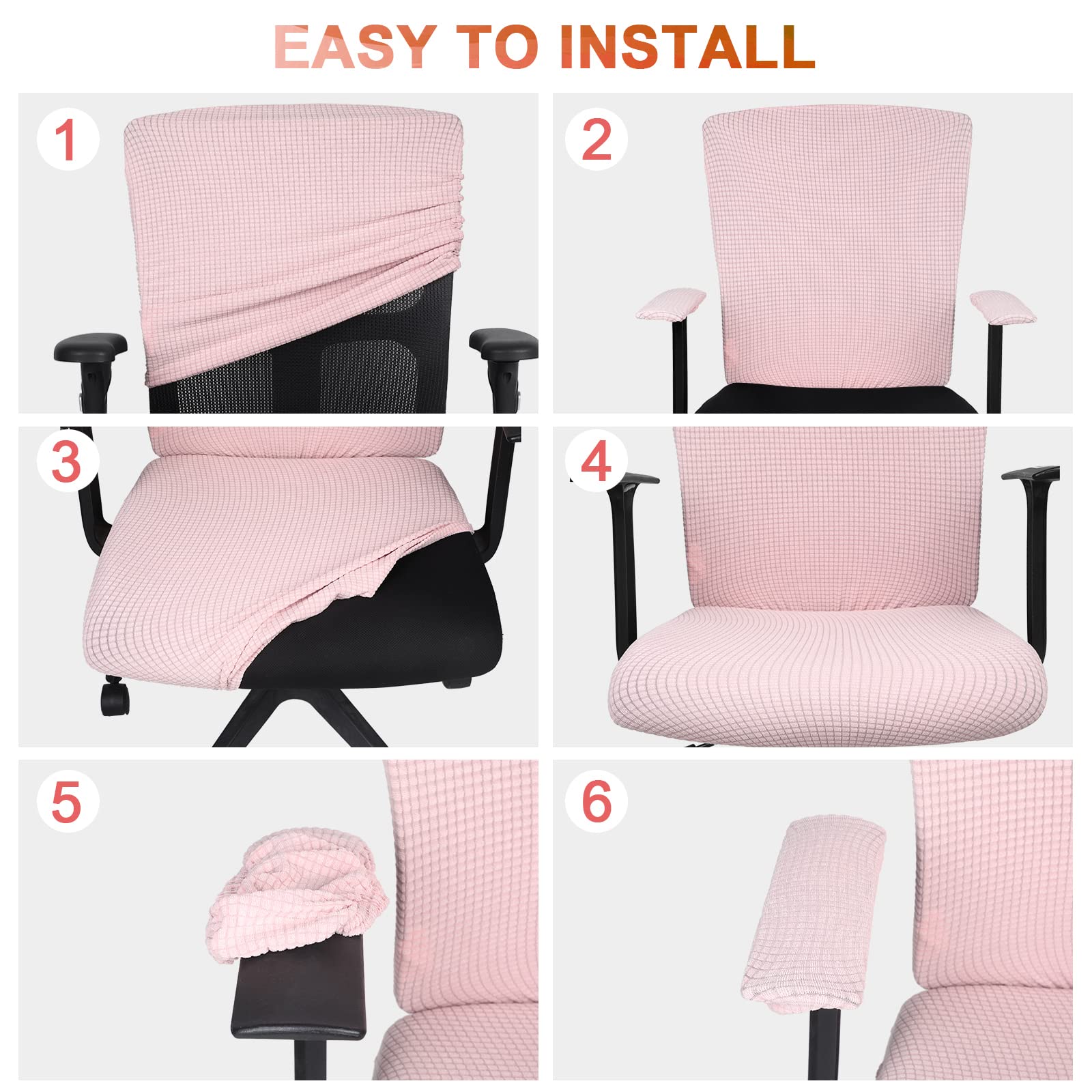 Tallew funda de respaldo ajustada que protege y decora la silla