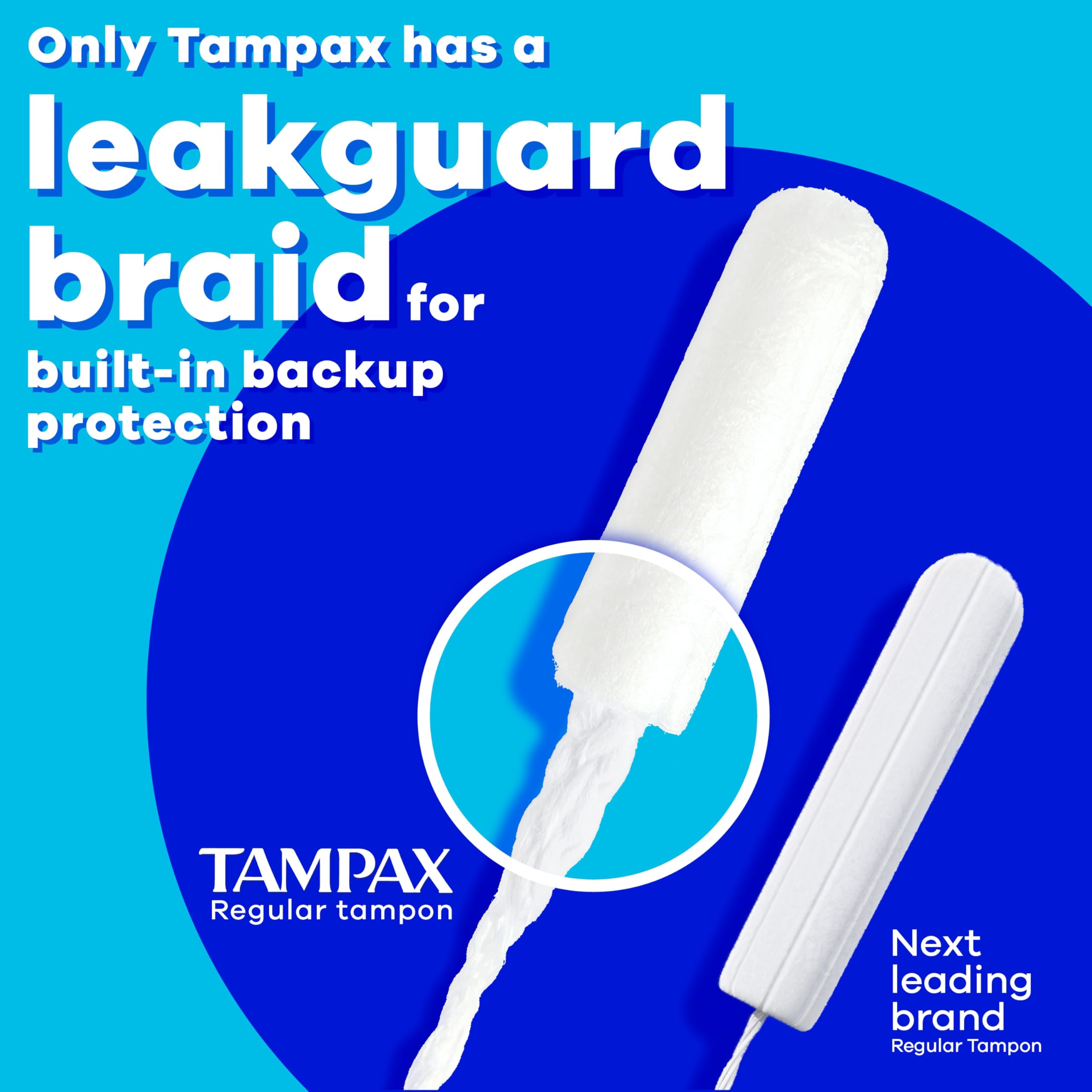 Tampax capa suave que facilita extracción y confort