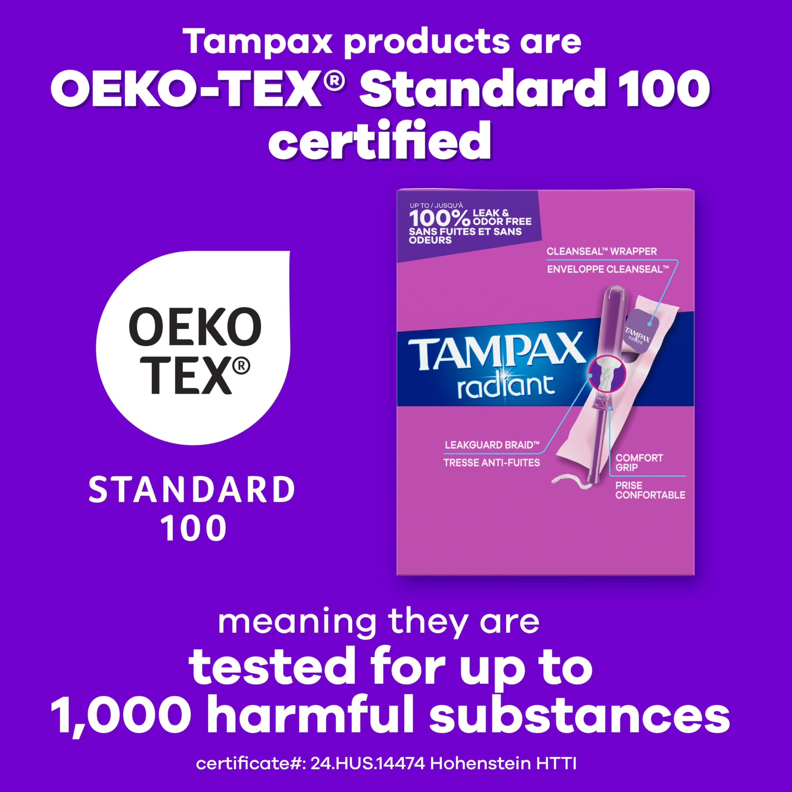 Tampax Radiant entorno cotidiano mostrando discreción y confianza