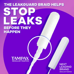 Tampax Radiant detalle de la capa suave para extracción cómoda