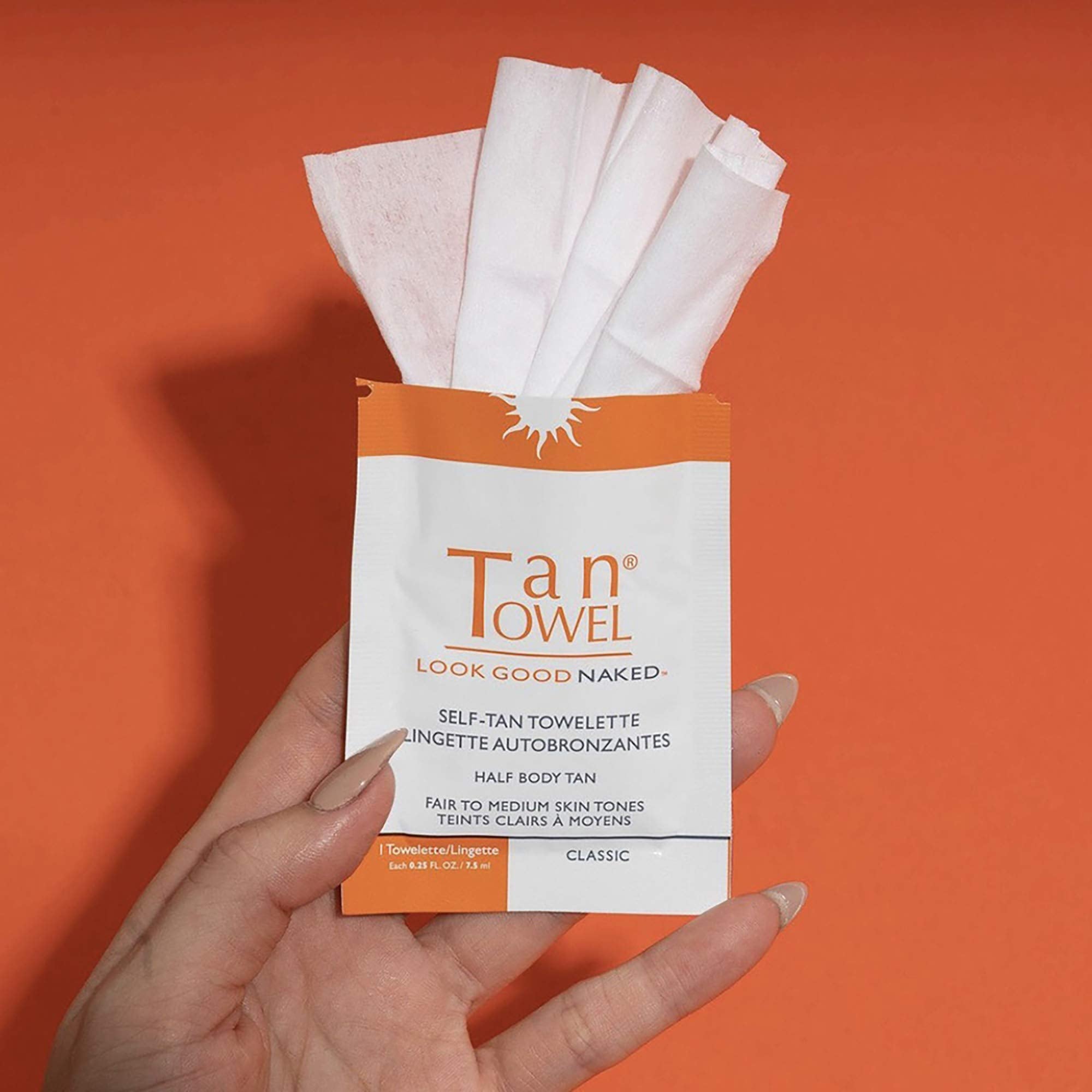 Tan Towel primer plano de textura de toallita, superficie suave para bronceado uniforme