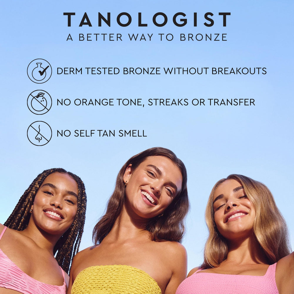 Tanologist aplicación en rostro para bronceado gradual y natural