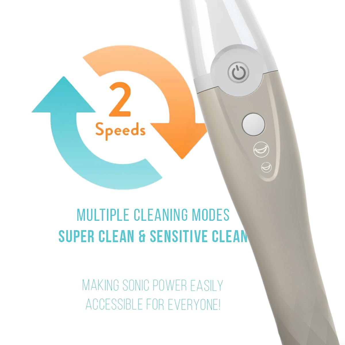 TAO Clean cepillo en uso en baño demostrando limpieza eficaz diaria
