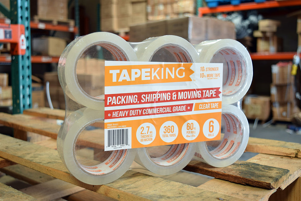 Tape King primer plano de la textura y grosor 2.7 mil que refuerza