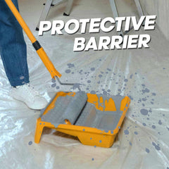 Tapix film cubriendo muebles en obra protegiendo contra salpicaduras