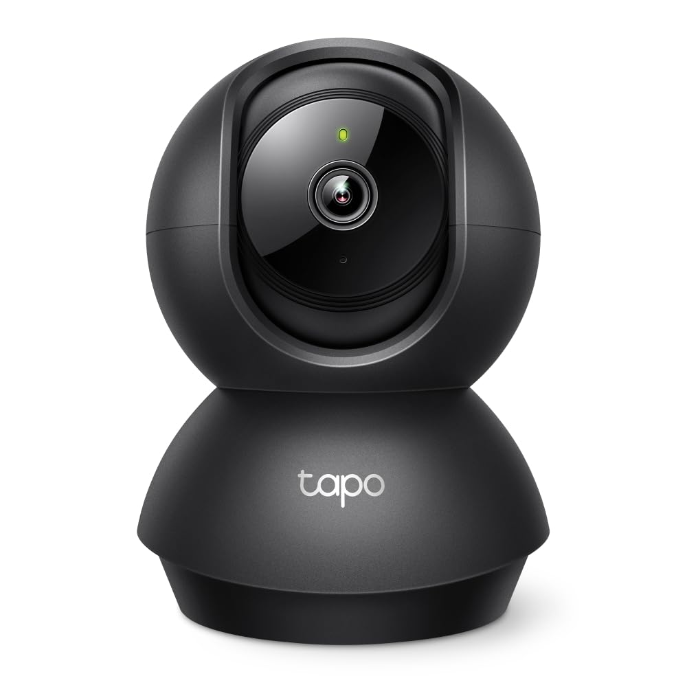 Tapo C211 vista frontal mostrando lente y base, vigilancia nítida 2K