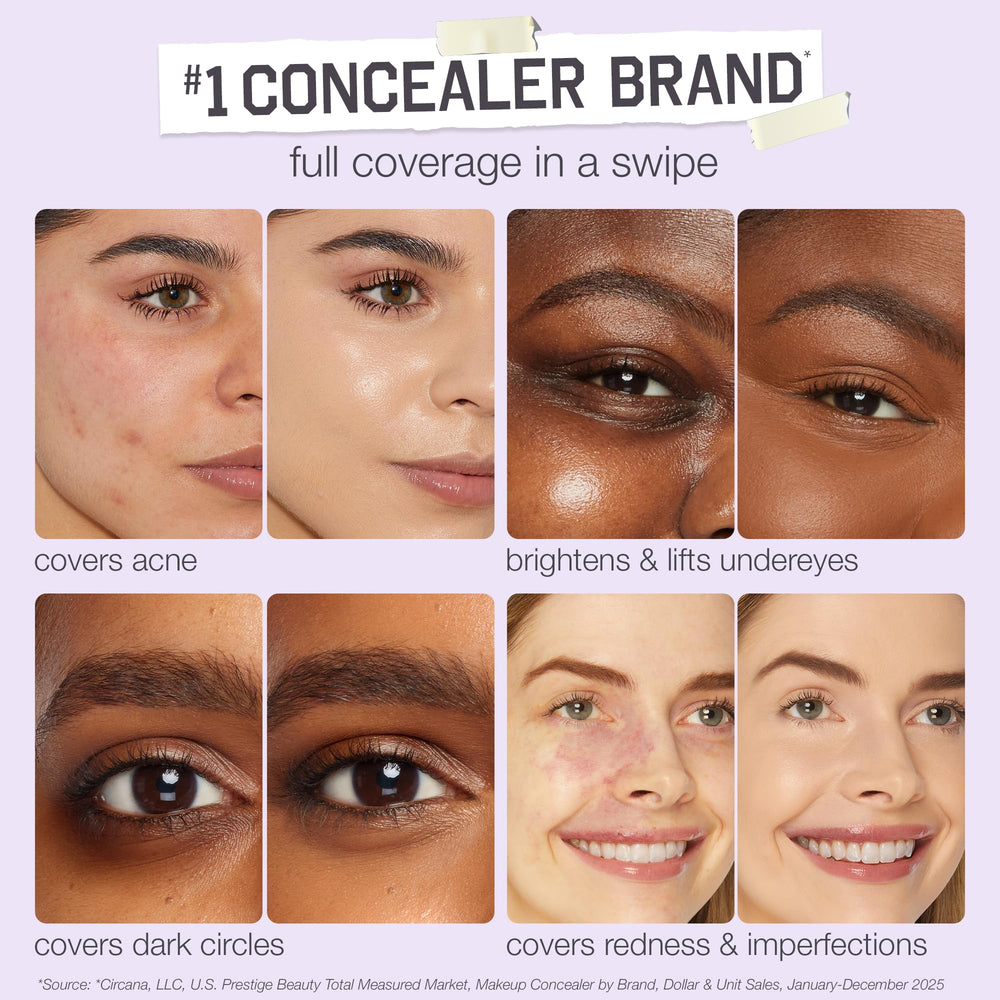 tarte corrector aplicado en contorno de ojos mostrando efecto lifting