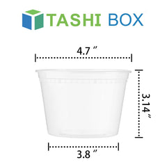 TashiBox plástico transparente destacando visibilidad del contenido