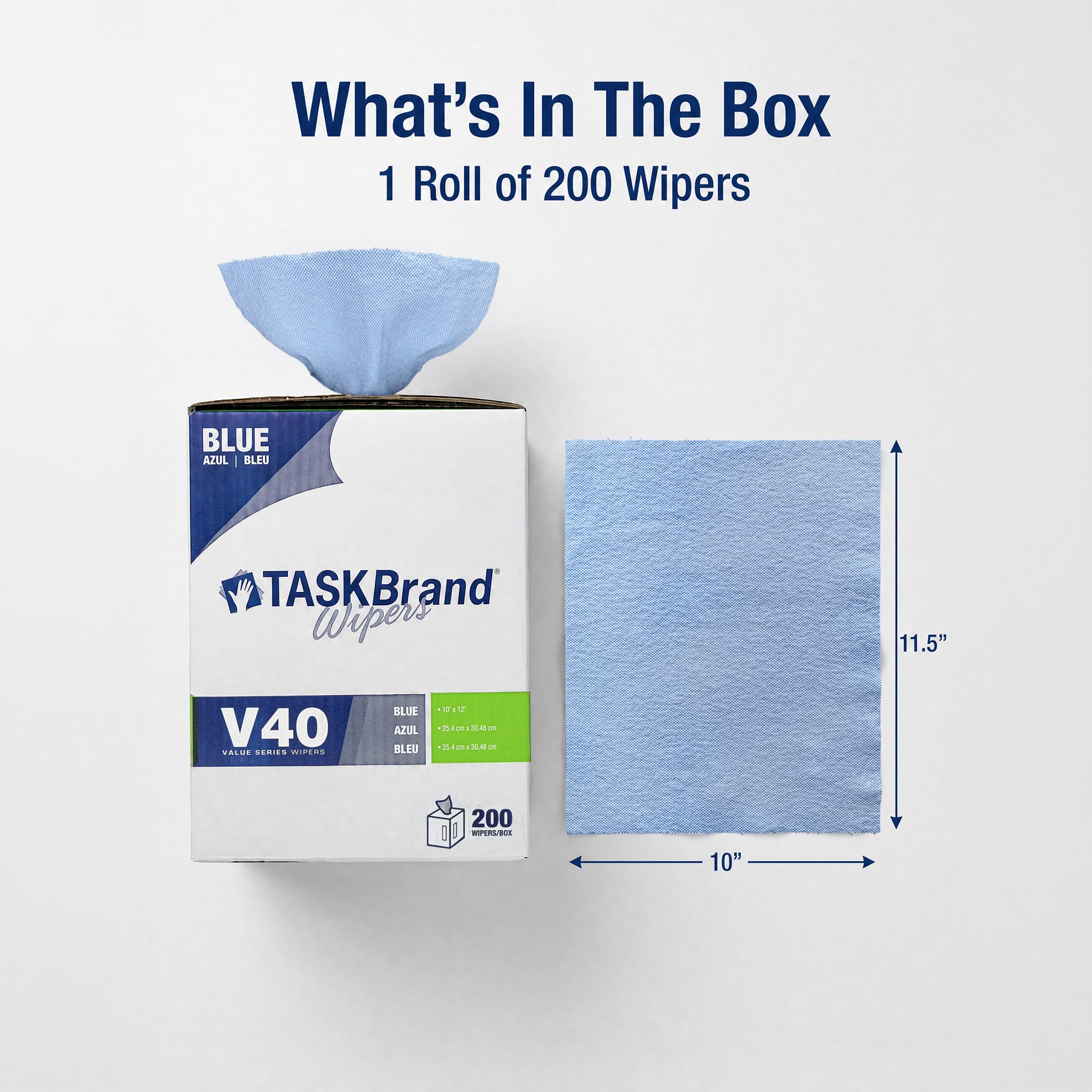 TaskBrand etiqueta con composición y porcentaje de fibras recicladas