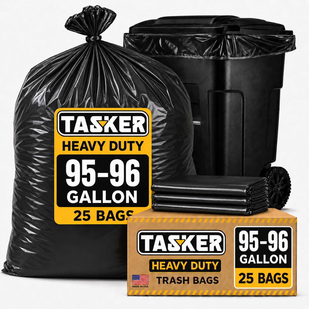 Tasker bolsa llena de hojas y ramas para movilidad eficiente