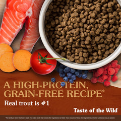 Taste of the Wild croquetas en plato listas para comer, aspecto apetitoso