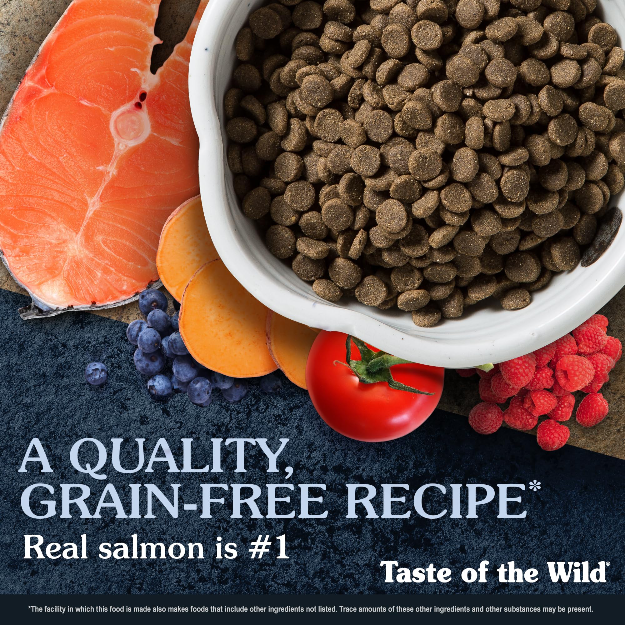 Taste of the Wild salmón ahumado real visible como ingrediente principal