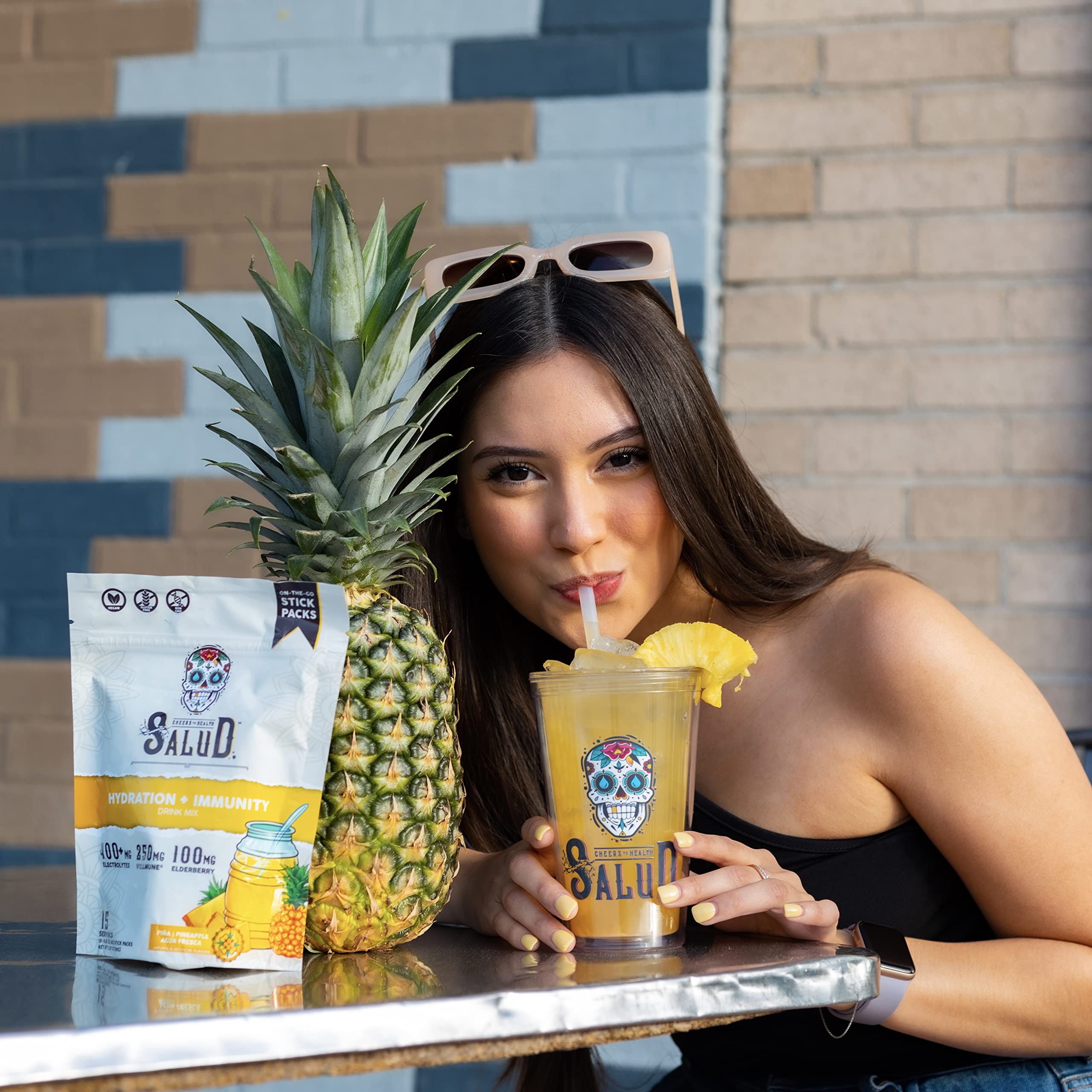 Taste Salud etiqueta nutricional legible con vitaminas y minerales
