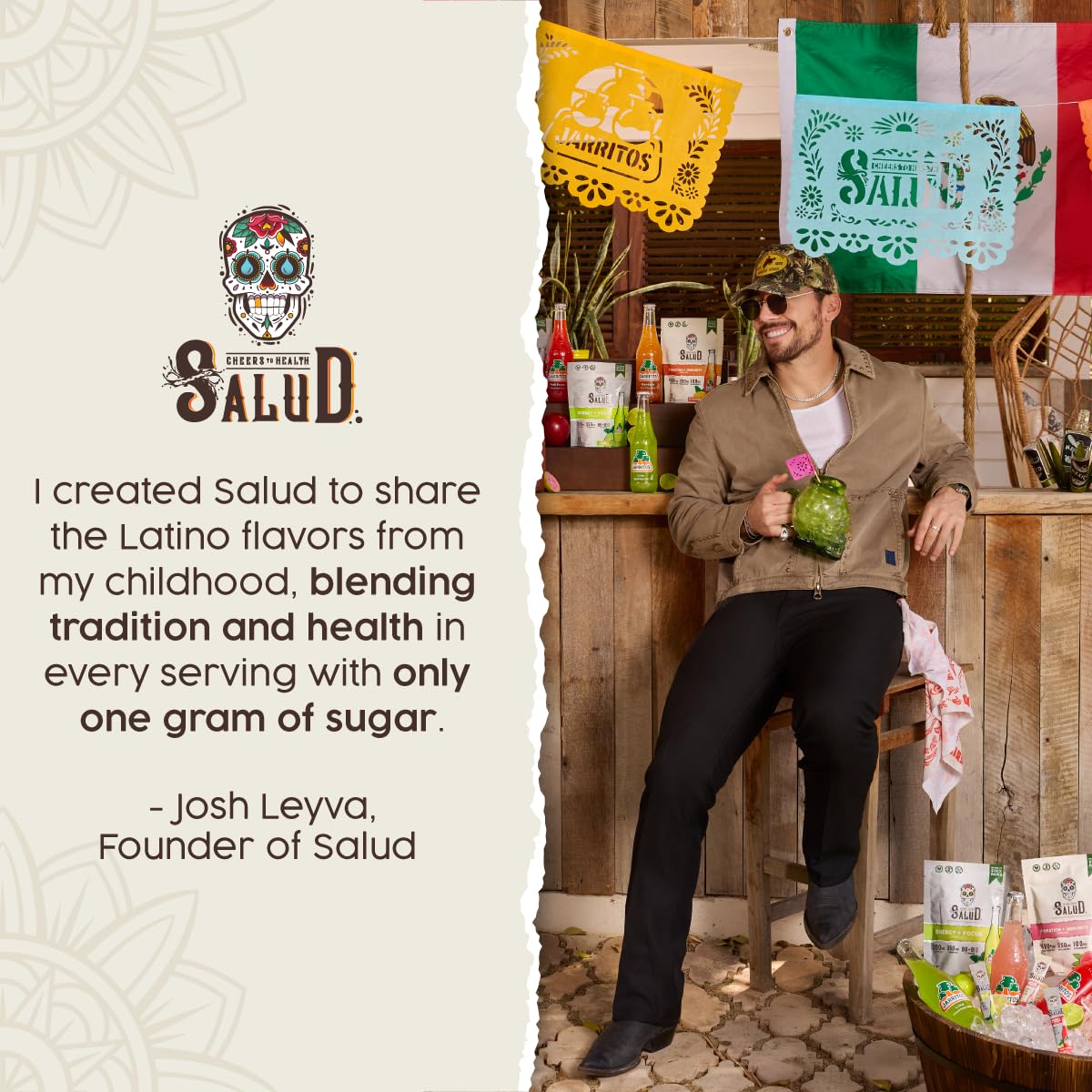 Taste Salud persona disfrutando bebida al aire libre, sabor refrescante
