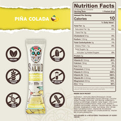 Taste Salud primer plano del polvo en cuchara con textura fina y color