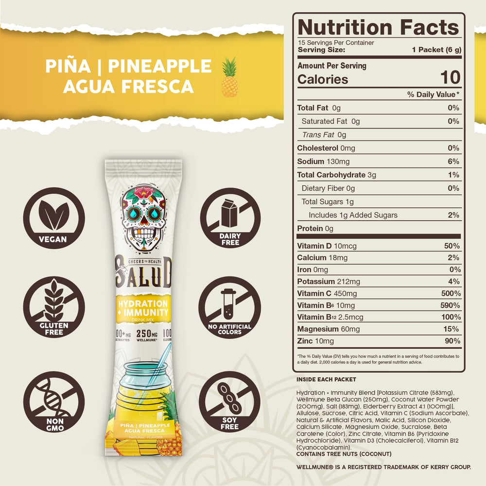Taste Salud primer plano del polvo con textura fina y solubilidad