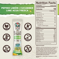 Taste Salud bebida preparada en vaso demostrando hidratación refrescante