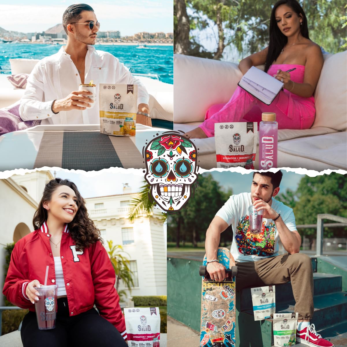 Taste Salud sticks dentro de mochila de viaje, conveniencia en ruta