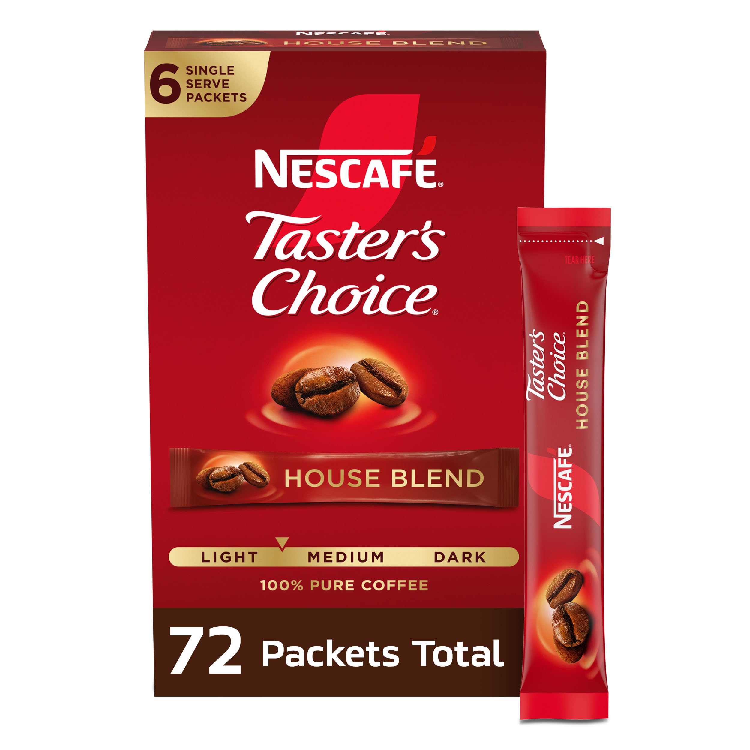 NESCAFÉ Taster's Choice frente del empaque mostrando conveniencia