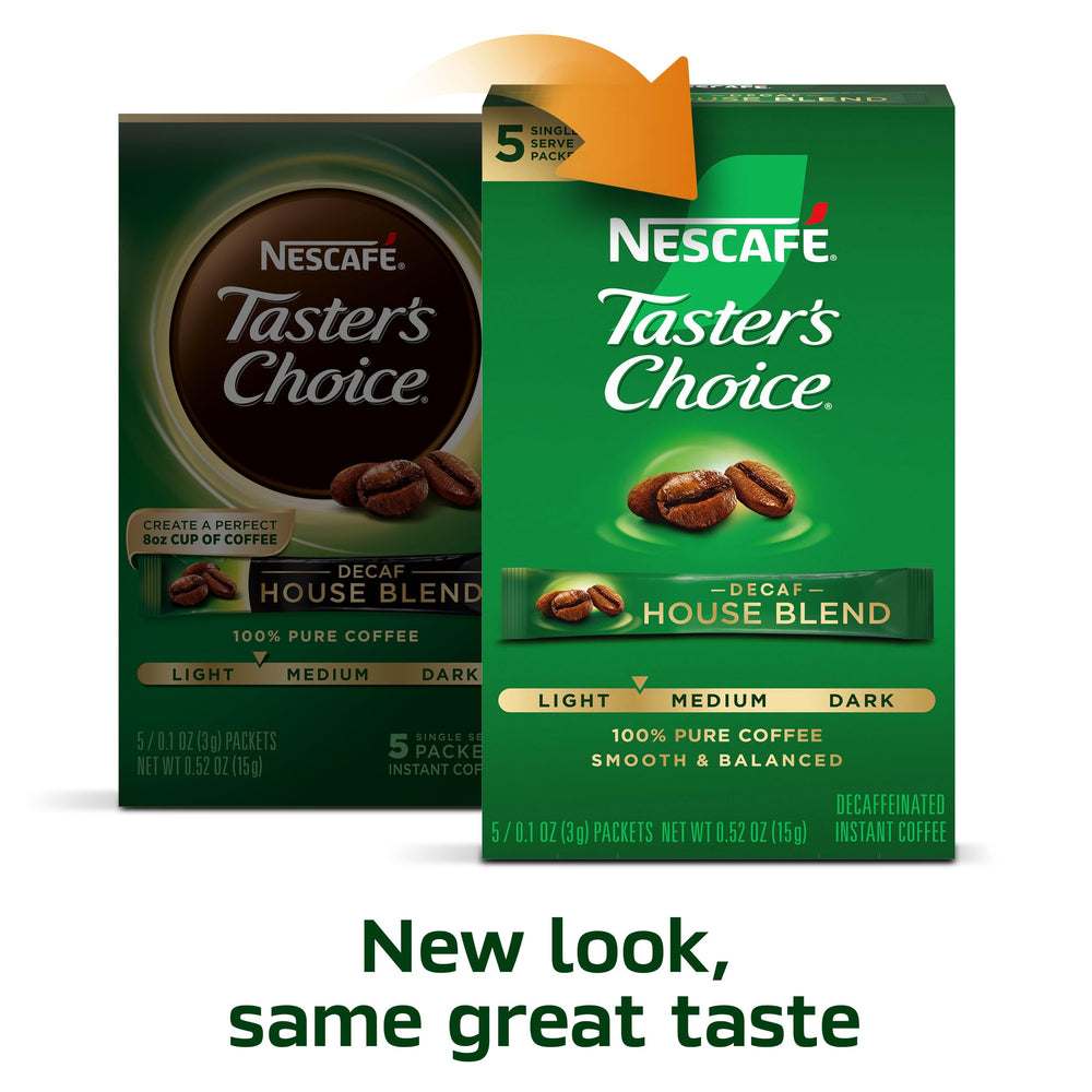 Taster's Choice taza servida mostrando aroma y aspecto apetecible