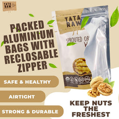 TATA RAW comparación de tamaño mostrando la porción de 1 lb fácilmente manejable
