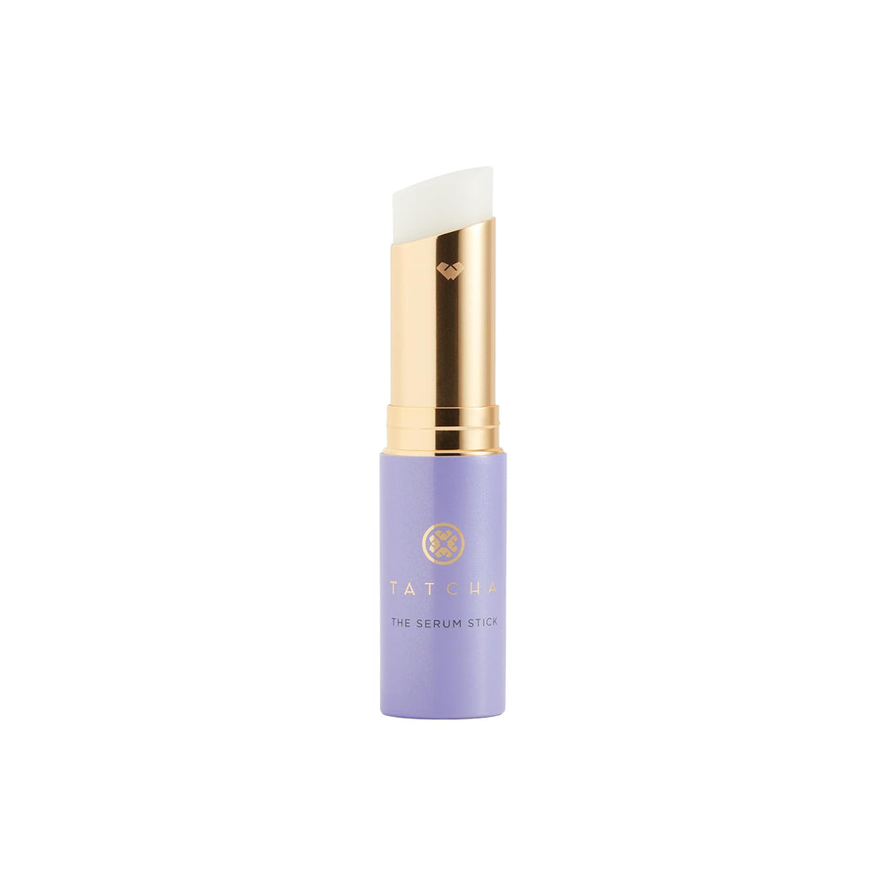 TATCHA The Serum Stick vista frontal mostrando diseño y aplicador, fácil transporte