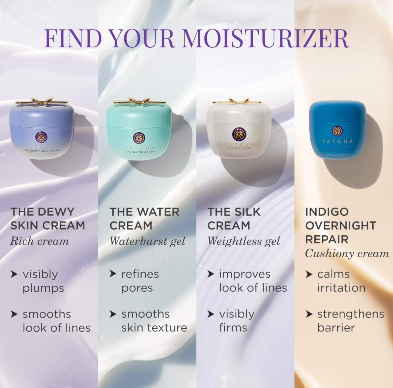 TATCHA en baño moderno, aspecto de rutina diaria equilibrada