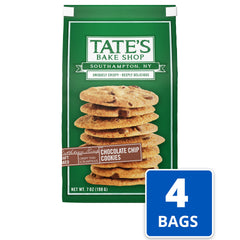 Tate's Bake Shop primer plano textura crujiente y trozos de chocolate