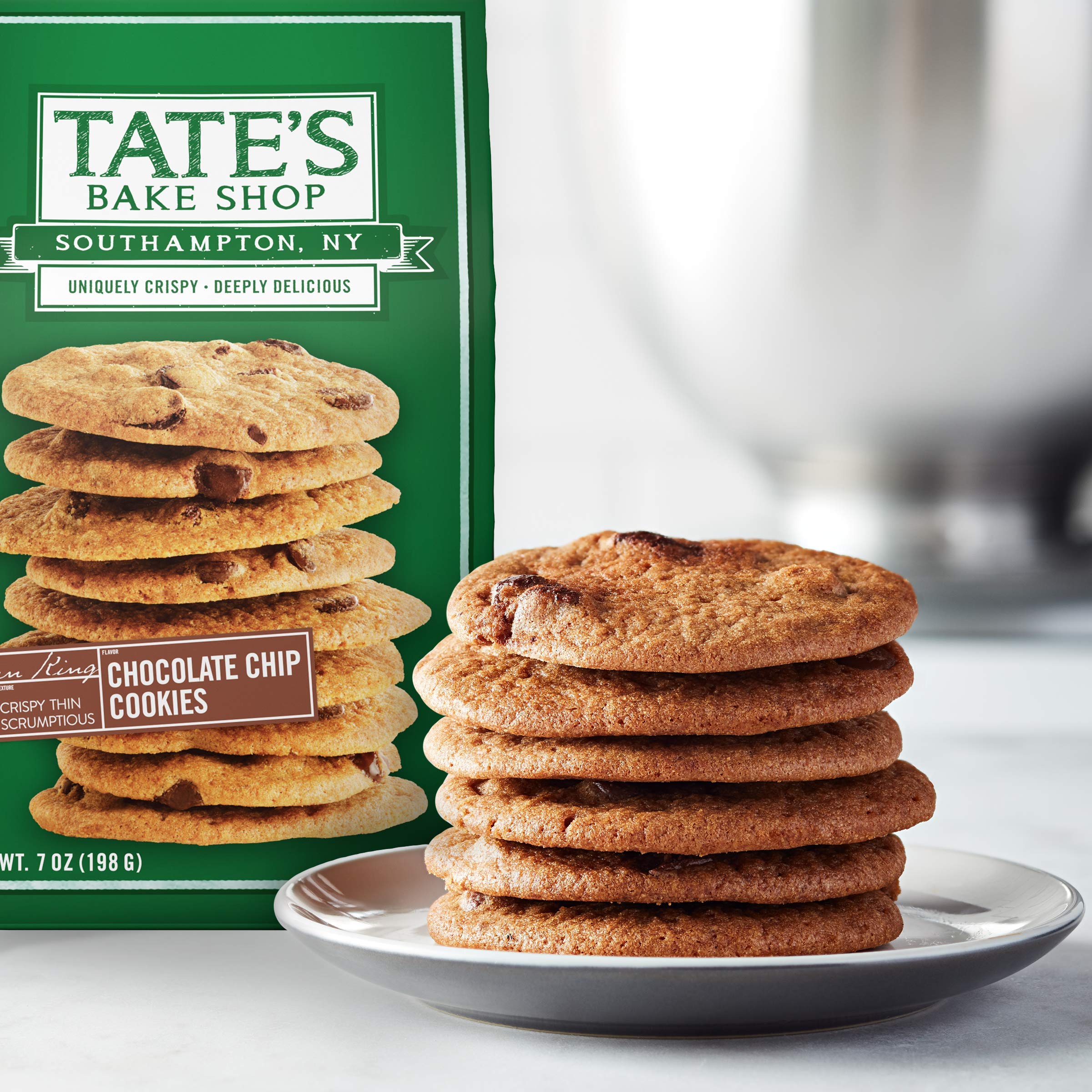 Tate's Bake Shop galletas en bandeja listas para servir en eventos