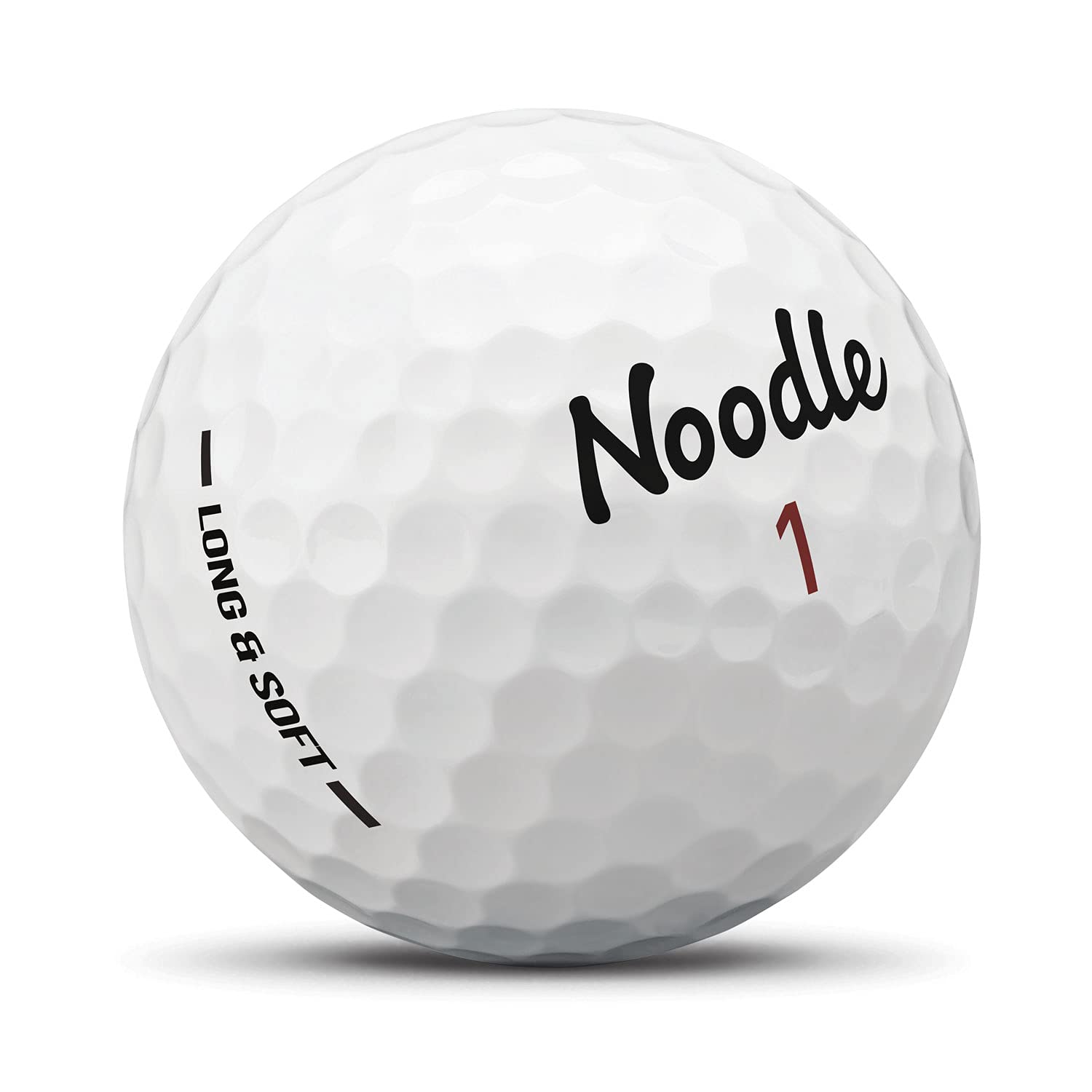 TaylorMade NOODLE LONG & SOFT primer plano de la cubierta iothane, resalta durabilidad y tacto suave