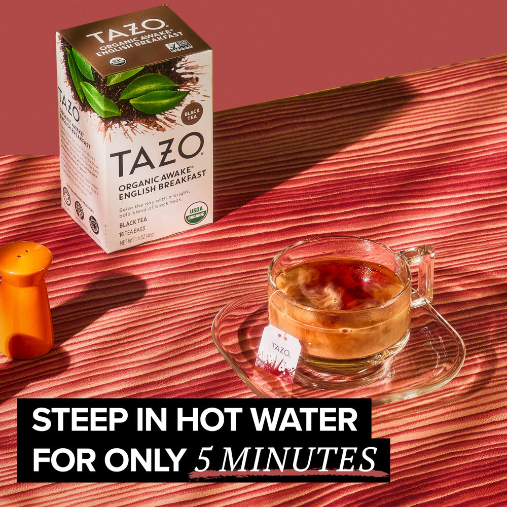 TAZO bolsita junto a una regla para comparar tamaño y porciones