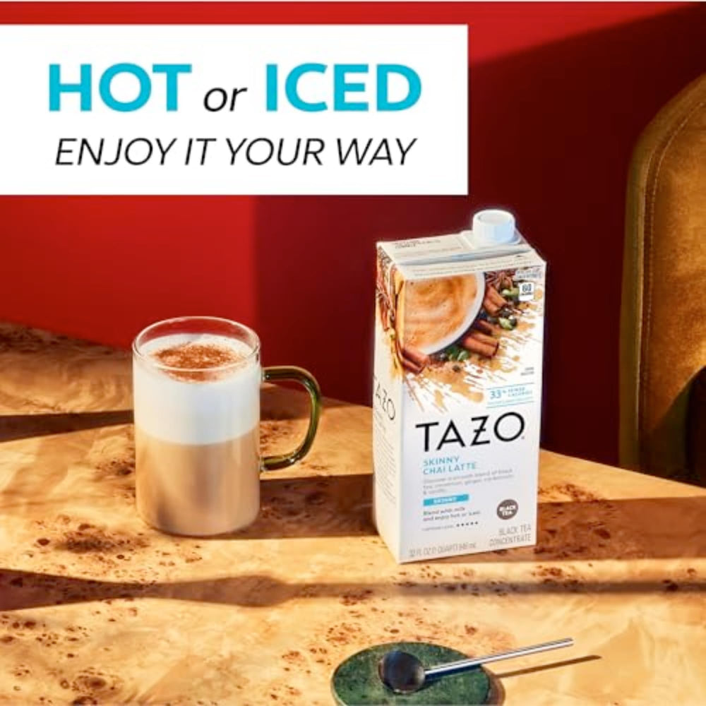 TAZO etiqueta con lista de especias y beneficios de sabor