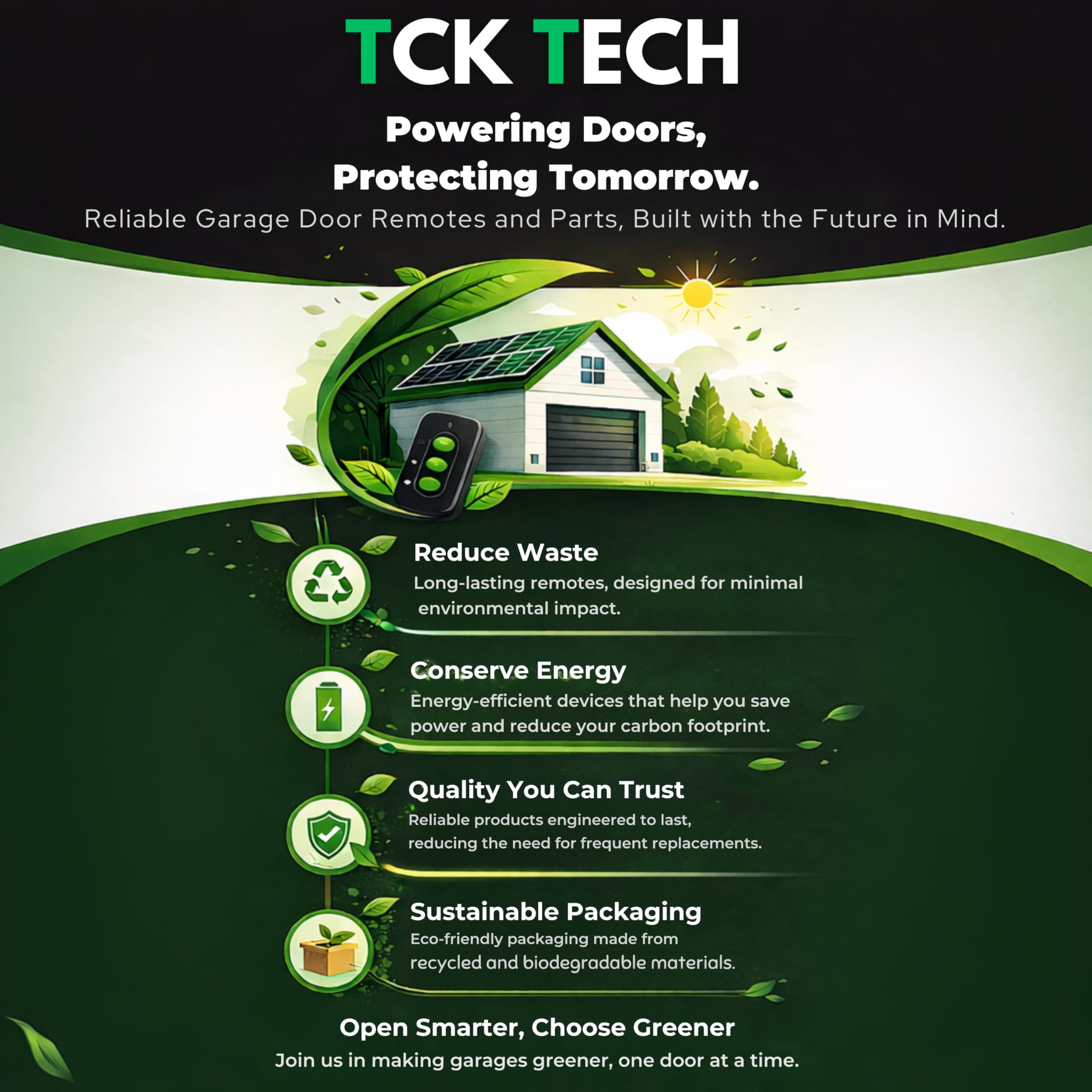 TCK TECH etiqueta con números de modelo compatibles para identificación rápida