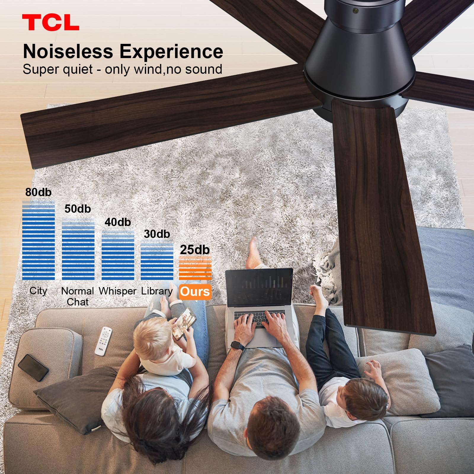TCL mando a distancia con botones, control cómodo y preciso