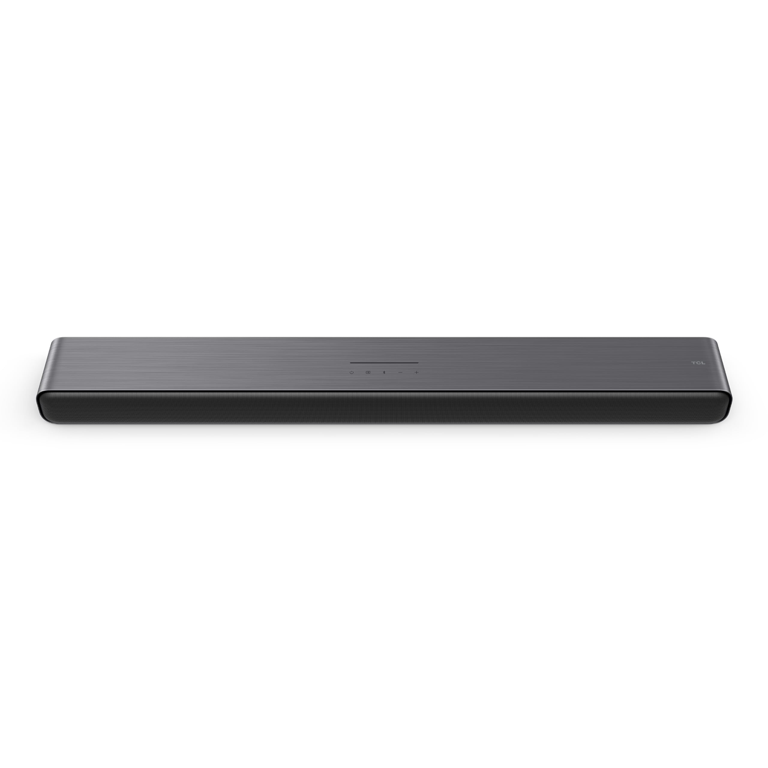 TCL S45H frontal mostrando diseño bajo y sonido potente